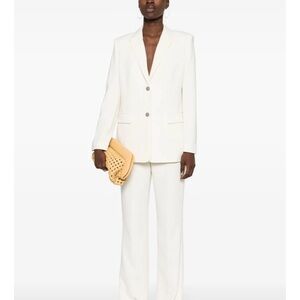 Theory Cream Two-Button Blazer